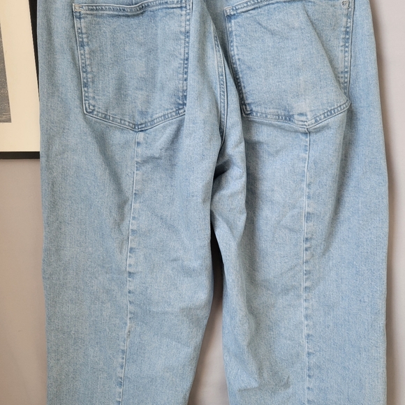 Madewell The Emmett Wide-Leg Crop Jean Welt Pocket Edition Kieran Wash 31 - Picture 9 of 16